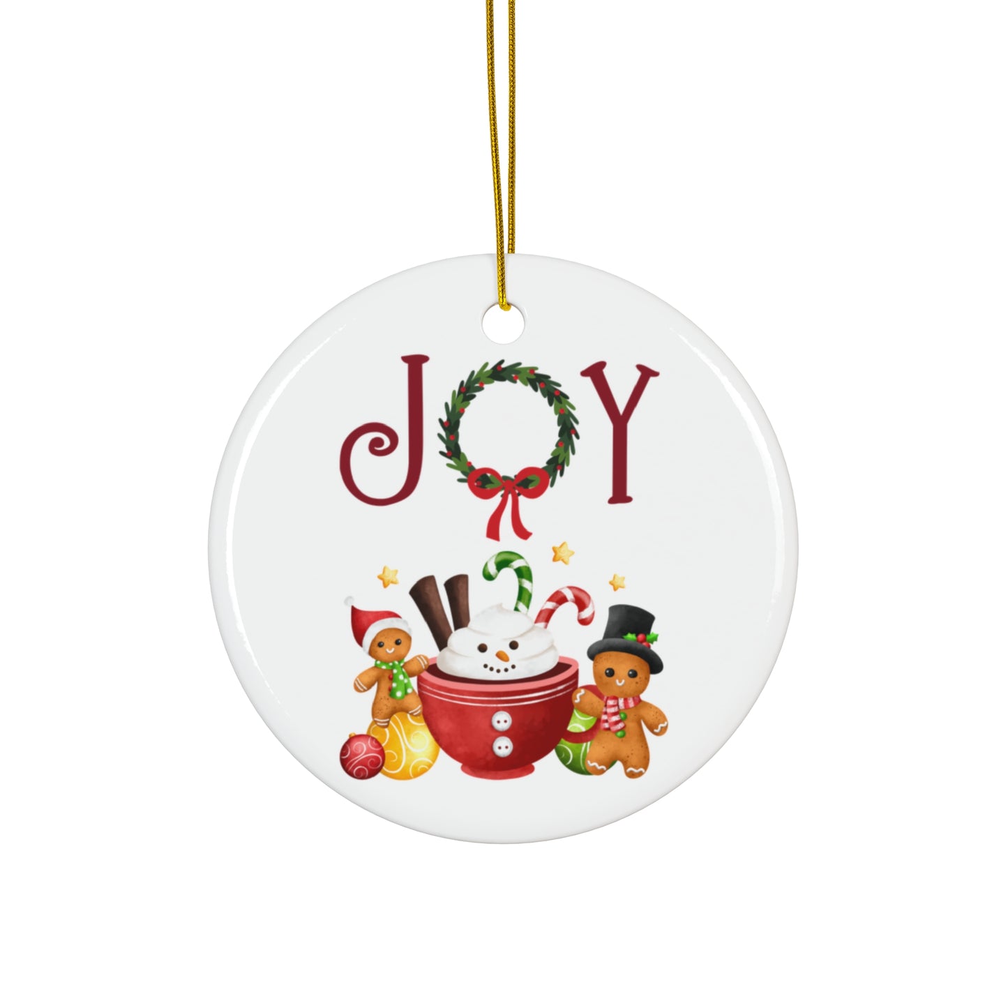 Joy Ceramic Ornament