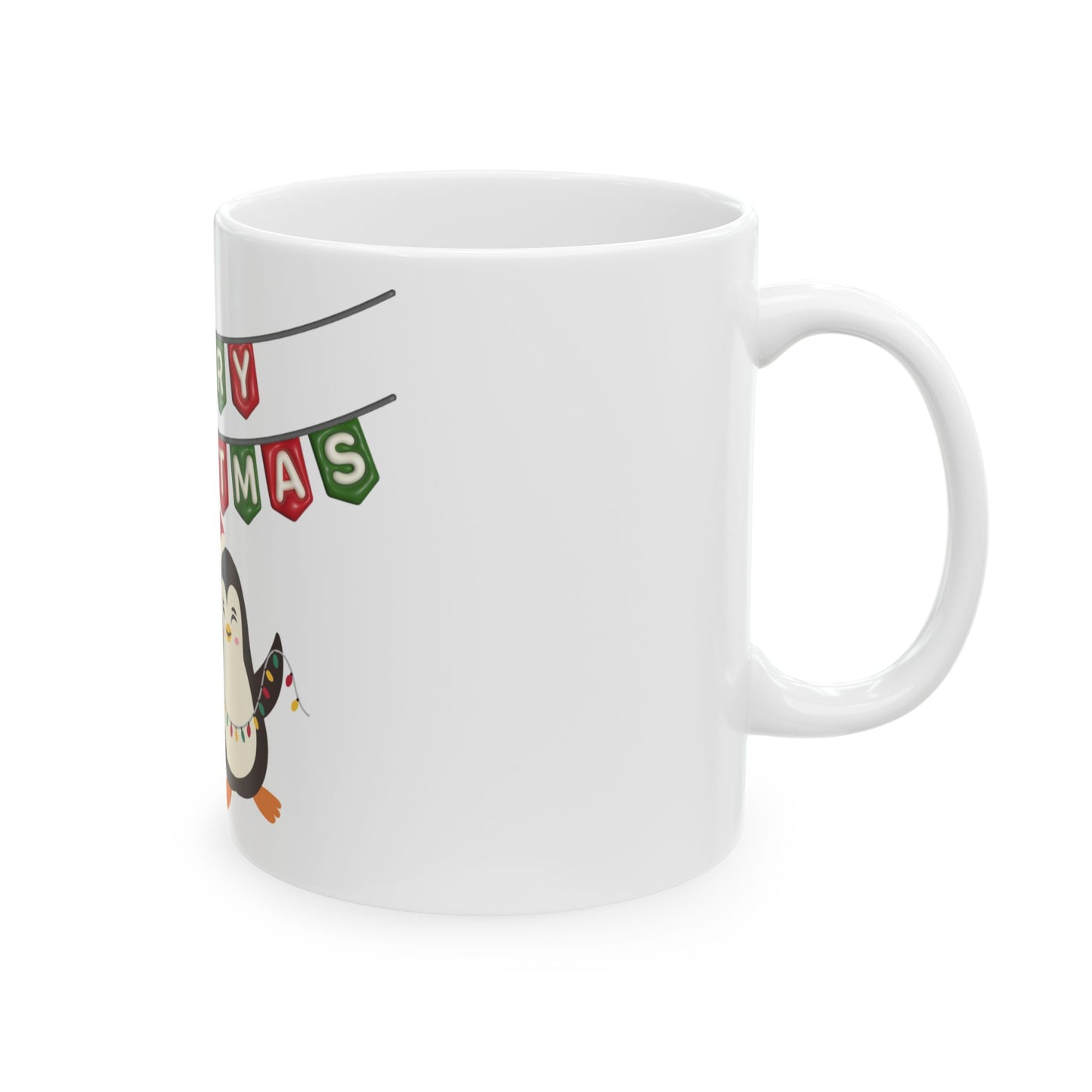 Merry Christmas Penguin Ceramic Mug