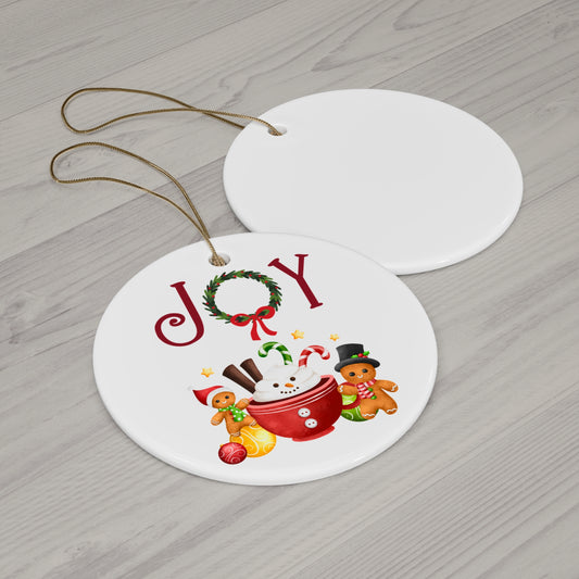 Joy Ceramic Ornament