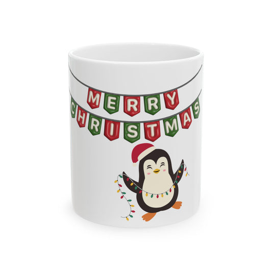 Merry Christmas Penguin Ceramic Mug