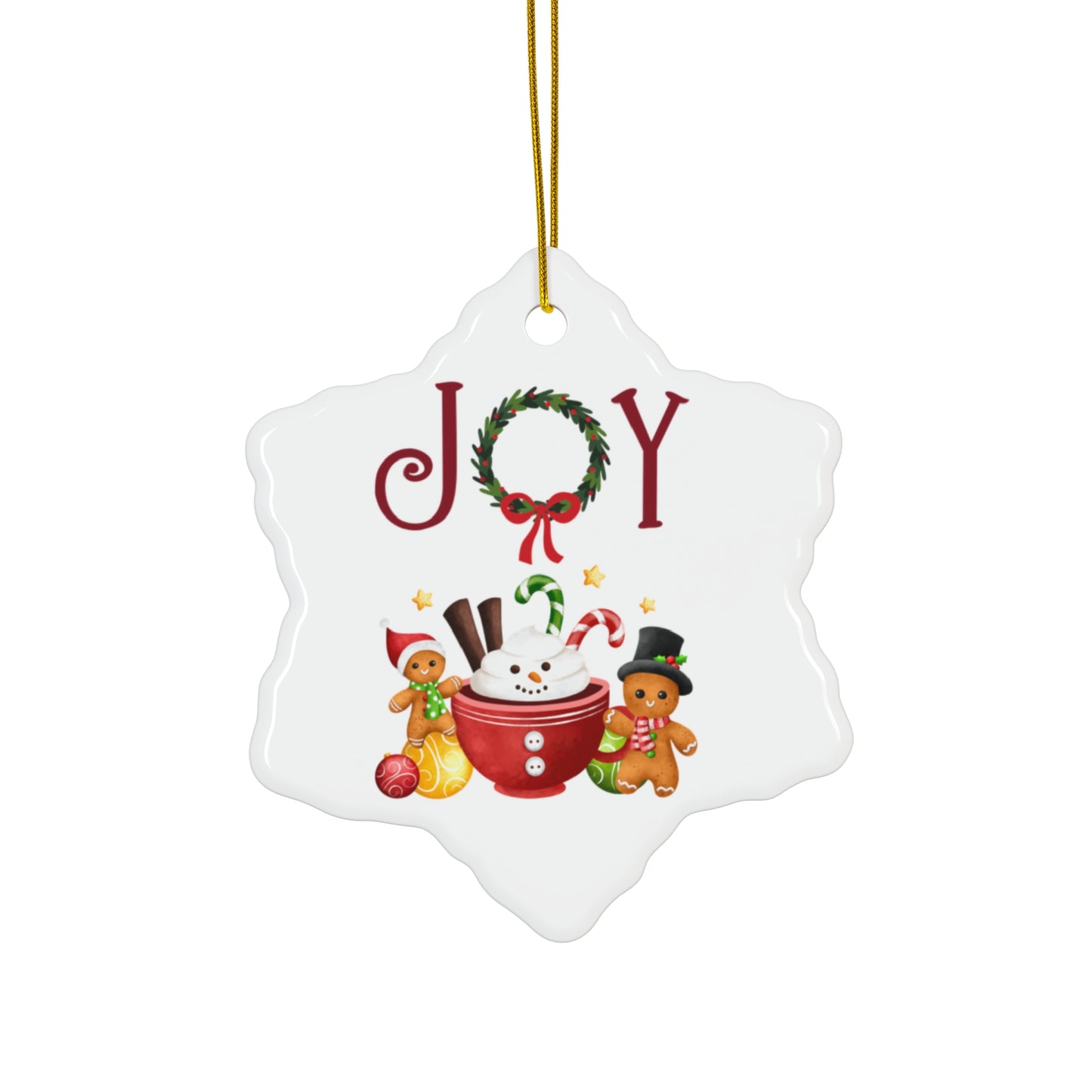 Joy Ceramic Ornament