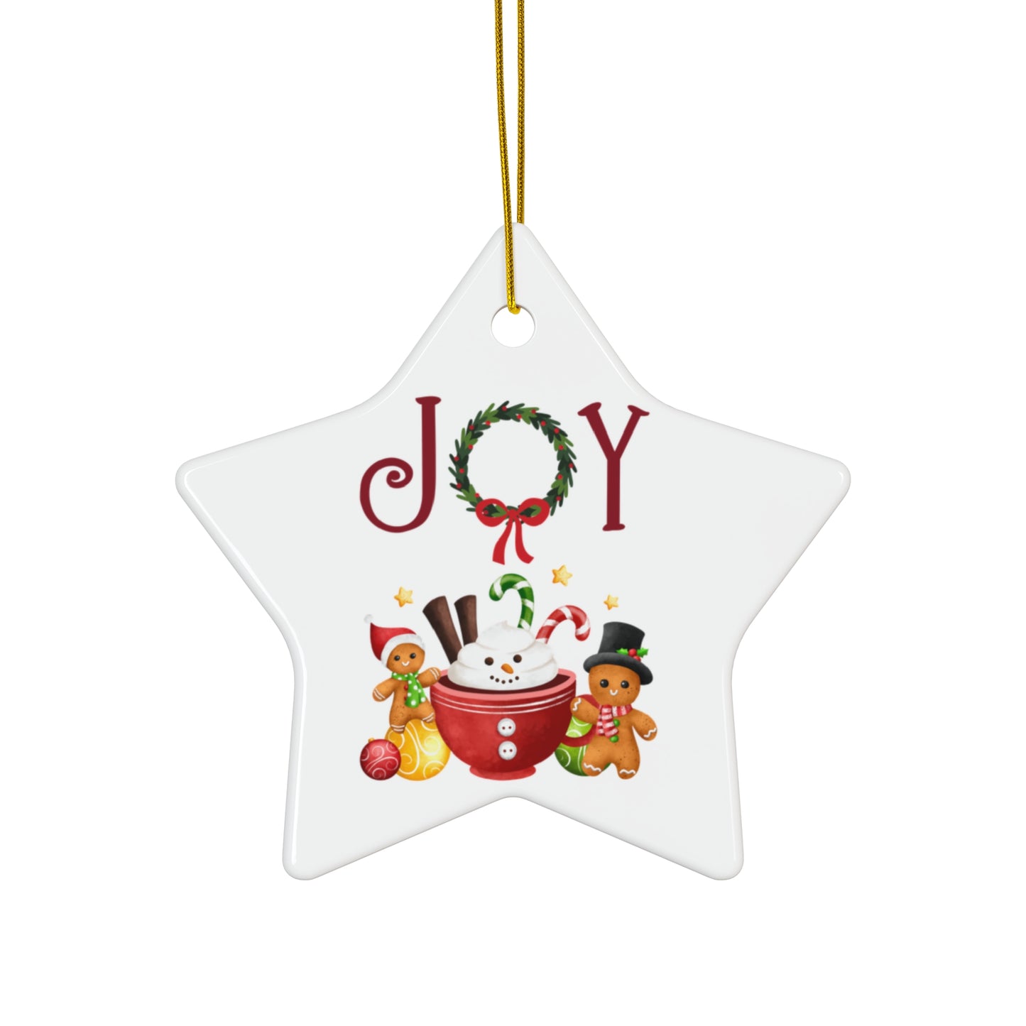 Joy Ceramic Ornament