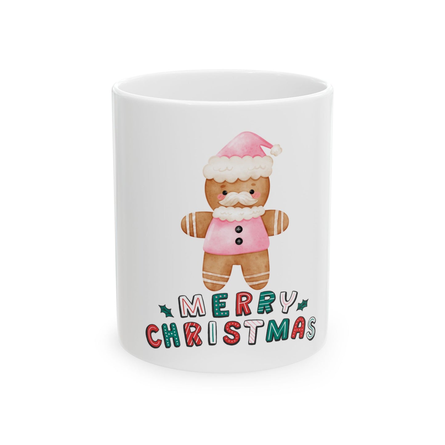 Gingerbread Merry Christmas Ceramic Mug