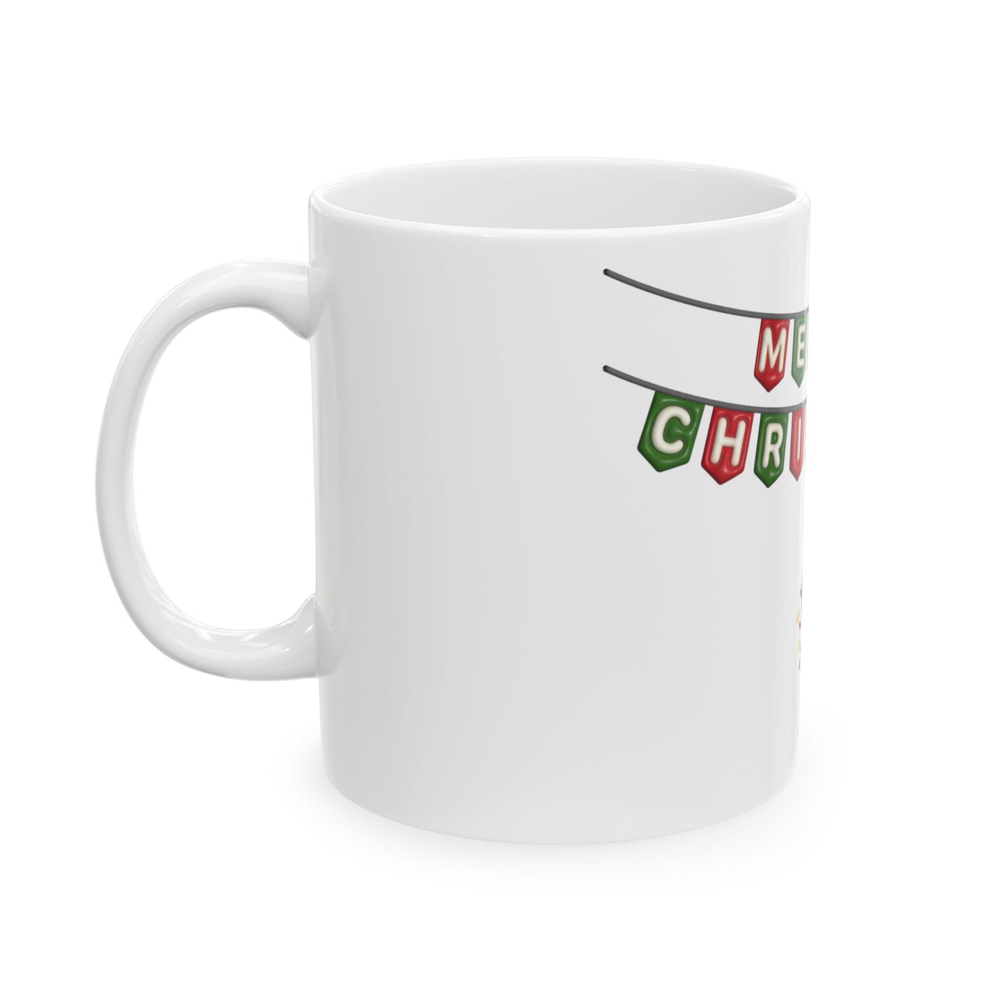 Merry Christmas Penguin Ceramic Mug