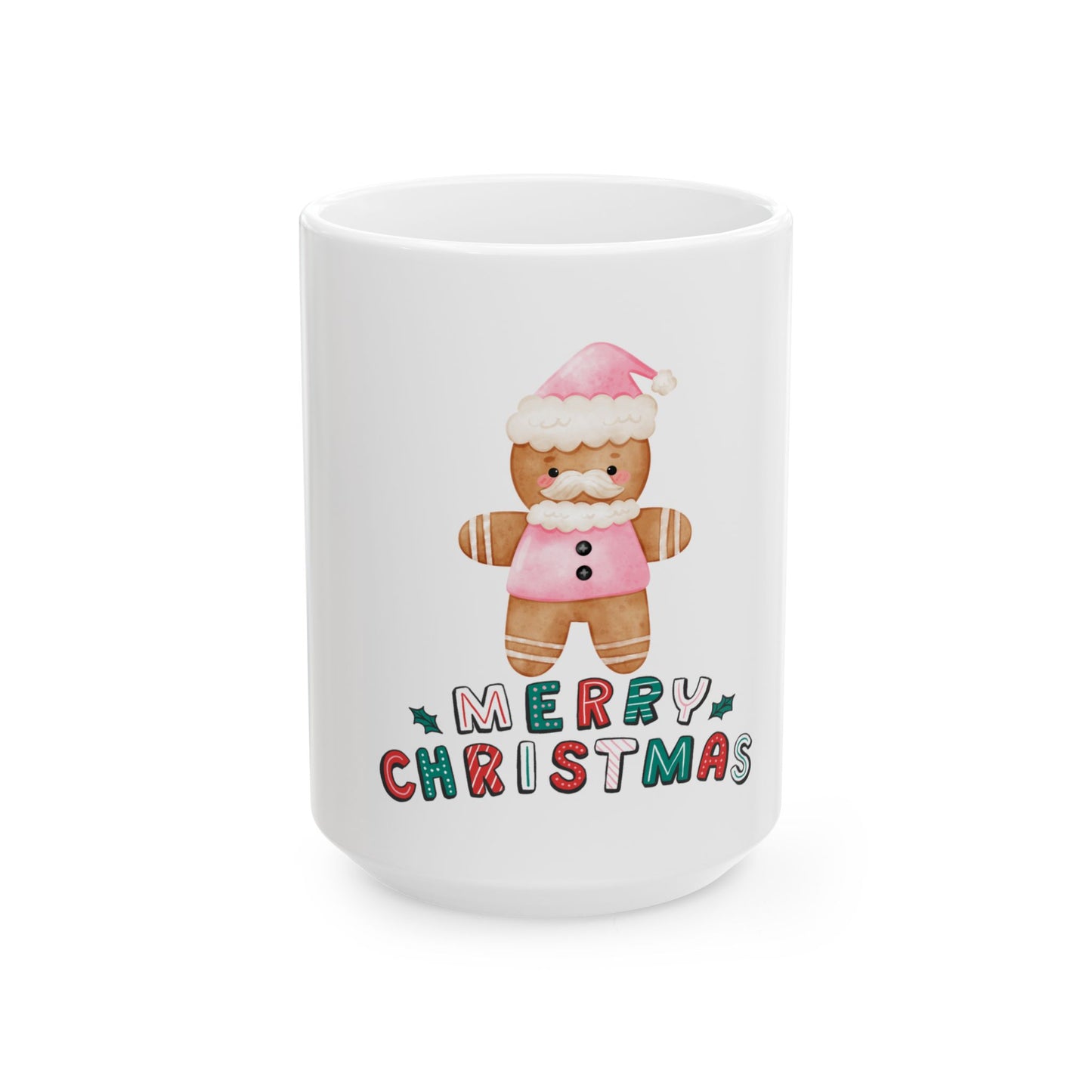 Gingerbread Merry Christmas Ceramic Mug