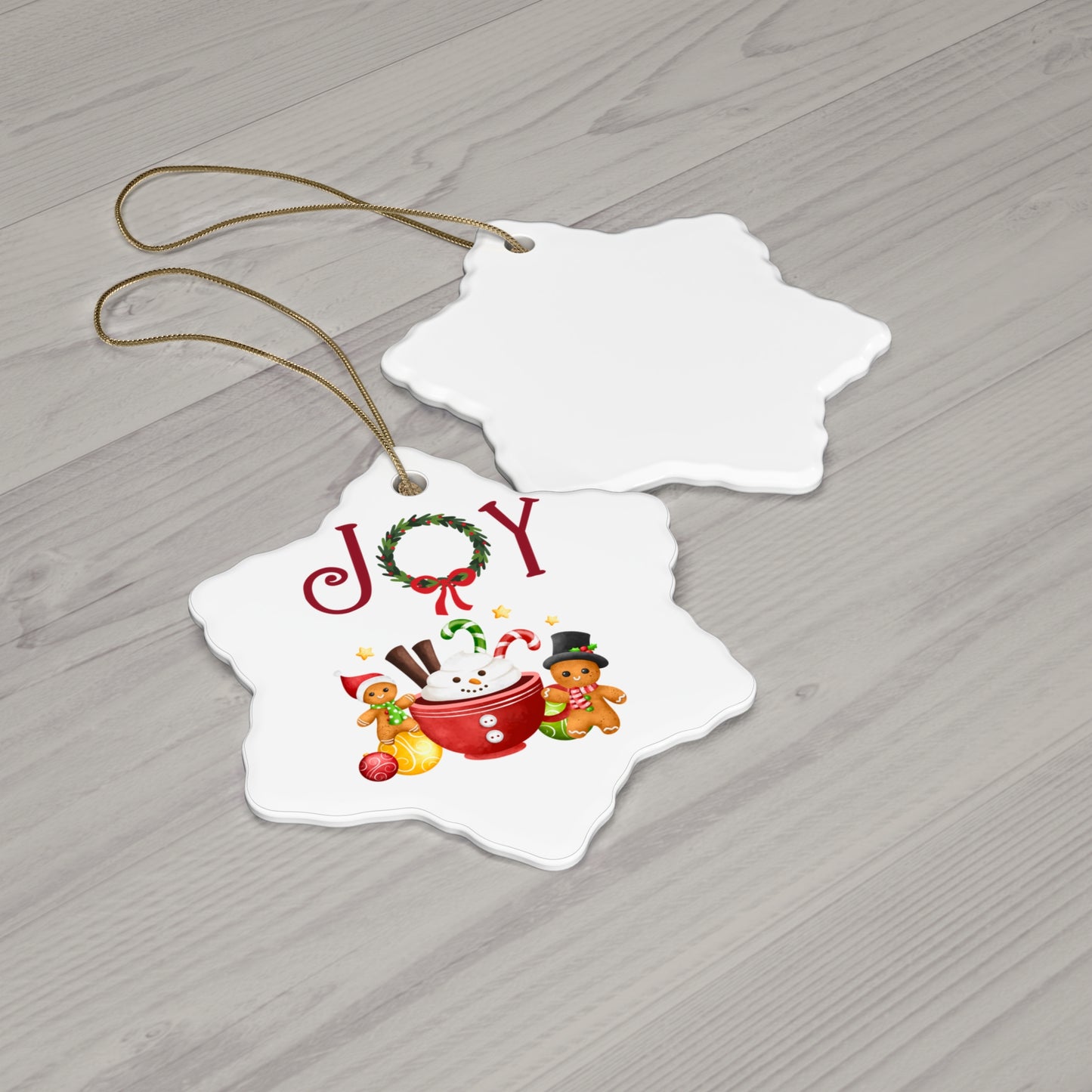 Joy Ceramic Ornament