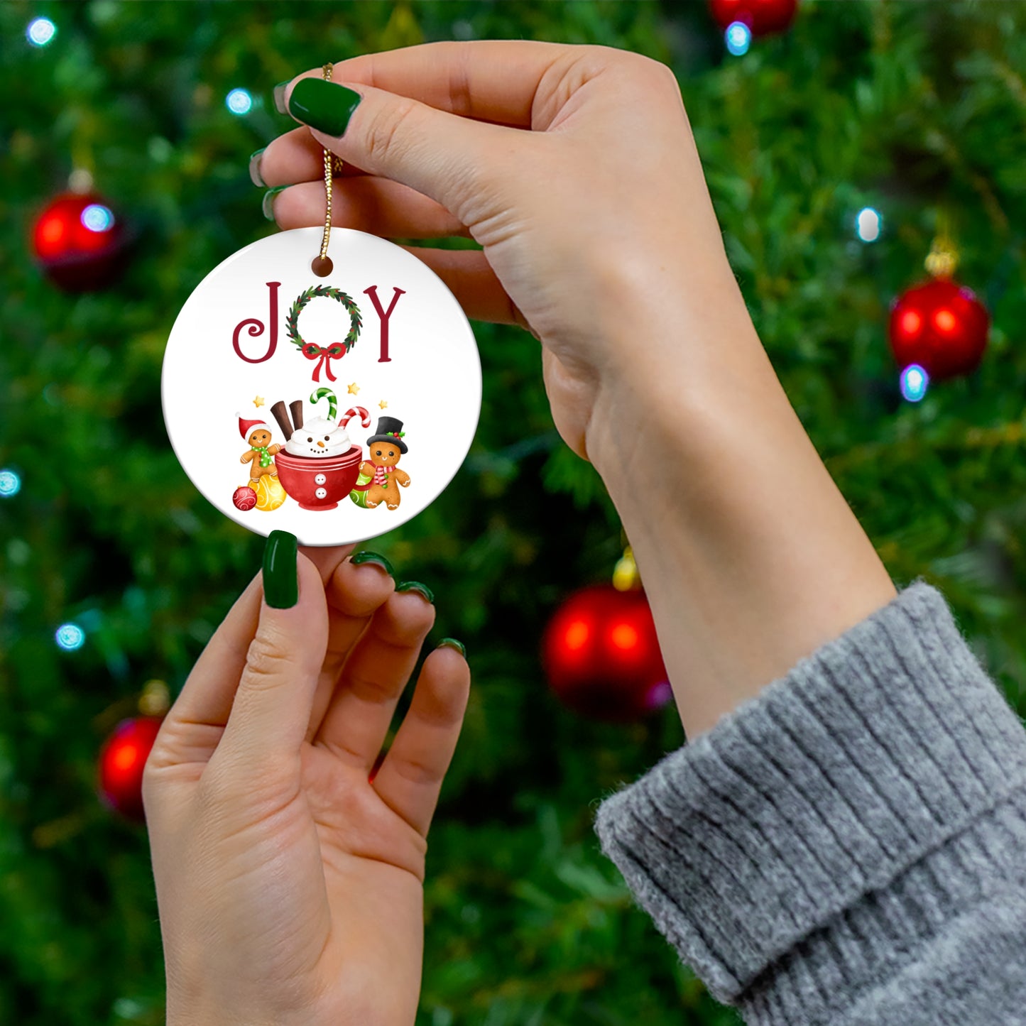 Joy Ceramic Ornament